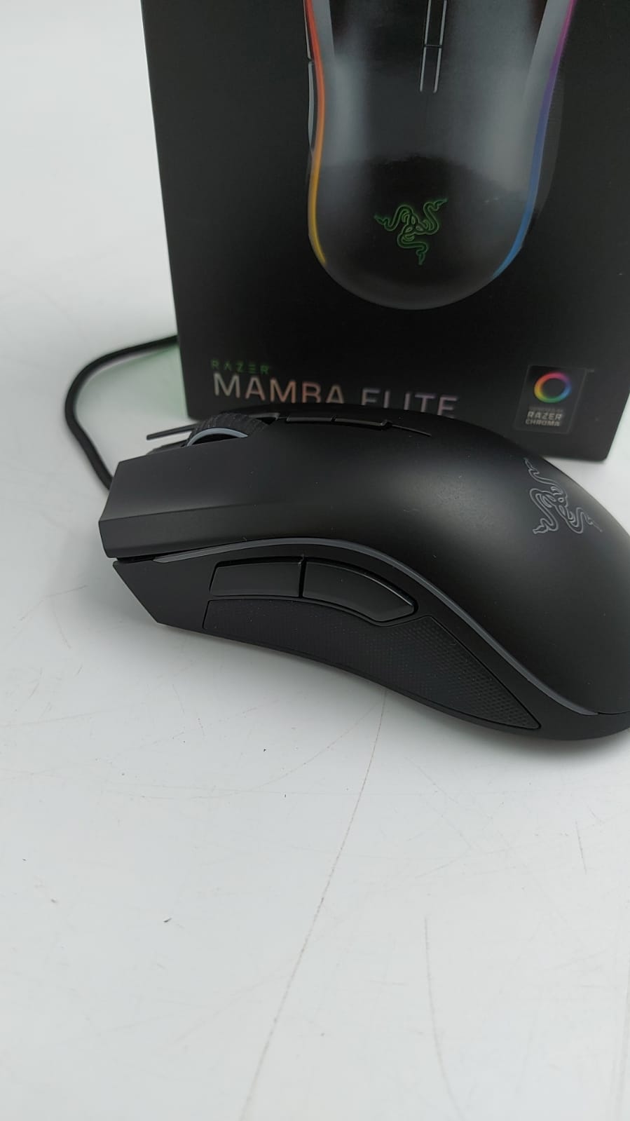 Razer Mamba Elite Gaming Maus mit 9 programmierbaren mechanischen Tasten, Optischer Sensor mit echten 16.000 DPI und RGB Chroma Beleuchtung) – Bild 3