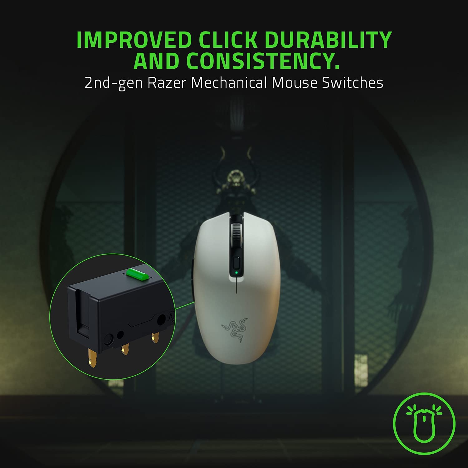 Razer Orochi V2 Kabellose Gaming Maus Wireless & Bluetooth 2nd Gen Mechanical Mouse Switches Mercury Weiß – Bild 7